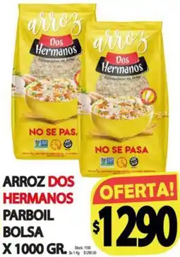 Supermercados Becerra Arroz dos hermanos parboil bolsa oferta