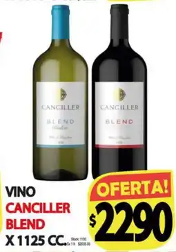 Supermercados Becerra Vino canciller blend oferta