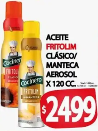Supermercados Becerra Aceite fritolim clásico/ manteca aerosol oferta