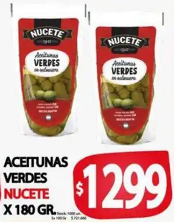 Supermercados Becerra Aceitunas verdes nucete oferta