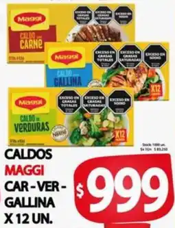 Supermercados Becerra Caldos maggi car-ver- gallina oferta