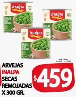 Supermercados Becerra Arvejas inalpa secas remojadas oferta