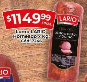 Diarco Lario Lomo Horneado x kg oferta