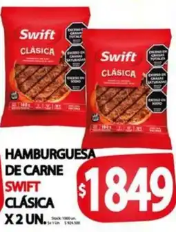 Supermercados Becerra Hamburguesa de carne swift clásica oferta