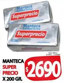 Supermercados Becerra Manteca super precio oferta