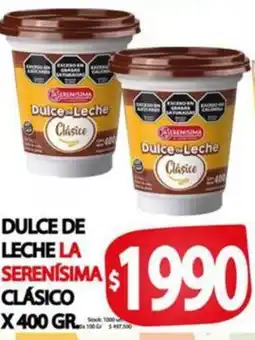 Supermercados Becerra Dulce de la serenisima clásico oferta