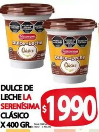 Supermercados Becerra Dulce de la serenisima clásico oferta