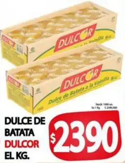 Supermercados Becerra Dulce de batata dulcor oferta