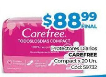 Diarco Carefree Protectores Diarios Compact x 20un oferta