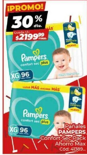 Diarco Pampers Pañales Confort Sec Pack Ahorro Max oferta