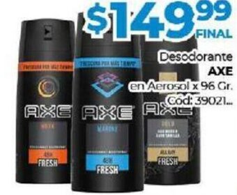 Diarco Axe Desodorante en Aerosol x 96gr oferta
