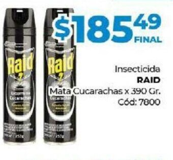 Diarco Raid Insecticida Mata Cucarachas x 390gr oferta