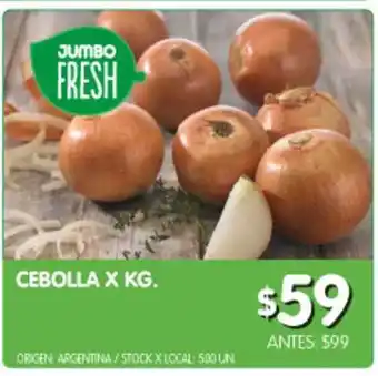 Jumbo Fresh Cebolla x Kg.