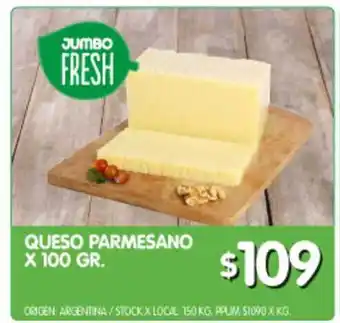 Jumbo Jumbo Fresh Queso Parmesano x 100gr. oferta