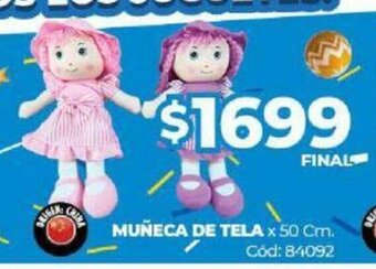 Diarco Muñeca de Tela x 50 cm oferta