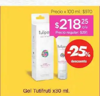 Farmacity Tulipan Gel Tutifruti x30ml. oferta