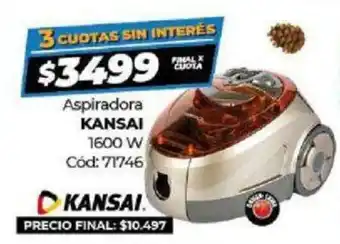 Diarco Kansai Aspiradora 1600w oferta