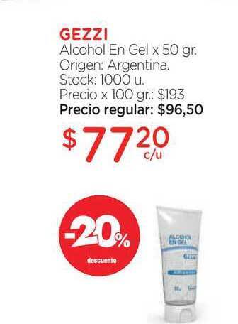 Farmacity Gezzi Alcohol En Gel x 50gr. oferta