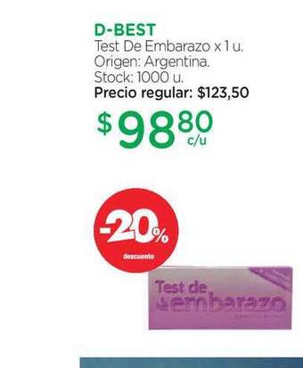 Farmacity D Best Test De Embarazo x 1u. oferta