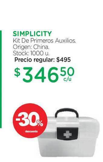 Farmacity Simplicity Kit De Primeros Auxilios oferta