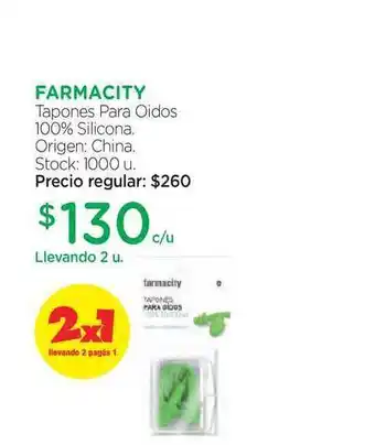 Farmacity Tapones Para Oidos 100% Silicona