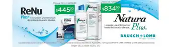 Farmacity Renu Plus Lubricación Y Humectación De Lentes De Contacto Blandas Natura Plus Limpieza Y Desinfección De Lentes De Contacto B oferta