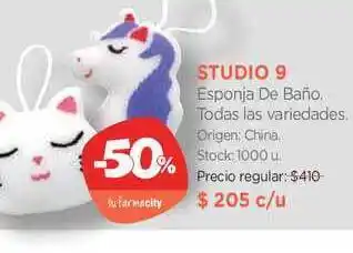 Farmacity Studio 9 Esponja De Baño Todas Las Variedades oferta