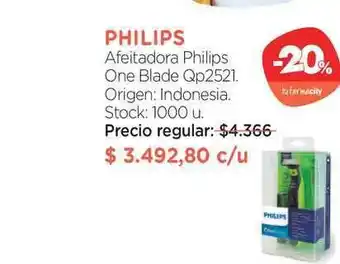 Philips Afeitadora Philips One Blade Qp2521