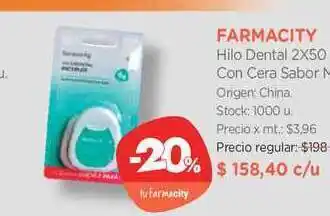 Farmacity Farmacity Hilo Dental Con Cera Sabor M 2x50 oferta