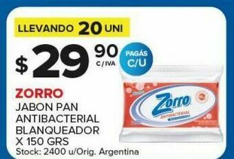 Carrefour Jabón zorro oferta