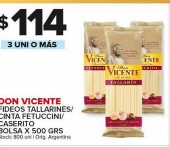 Carrefour Fideos don vicente oferta