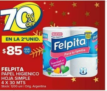 Carrefour Papel higiénico felpita oferta