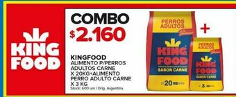 Carrefour Alimento balanceado para perros king food oferta