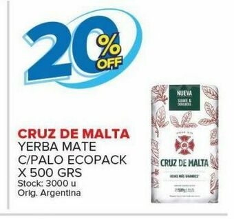 Carrefour Maxi Yerba mate cruz de malta oferta
