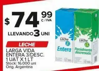Carrefour Maxi Leche larga vida entera oferta