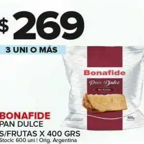 Carrefour Maxi Pan dulce bonafide x 400 grs oferta