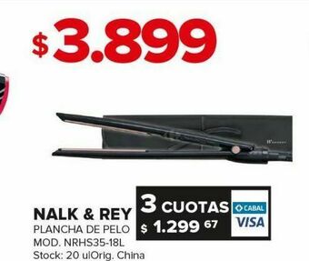 Carrefour Plancha de pelo nalk & rey oferta