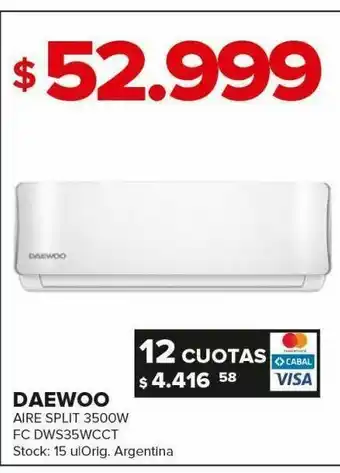 Aire acondicionado daewoo