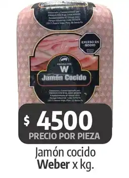 Autoservicio Capo Jamón cocido Weber oferta