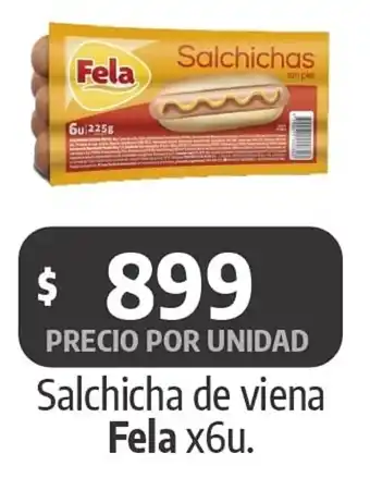 Autoservicio Capo Salchicha de viena Fela oferta