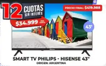 Supermayorista Vital Smart tv philips - hisense oferta