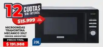 Supermayorista Vital Microondas tramontina mecánico oferta