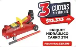 Supermayorista Vital Criquet hidráulico carro 2tn oferta