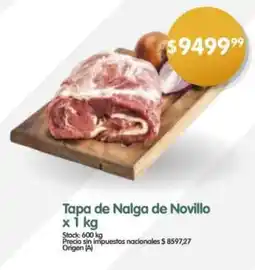 Supermercados Buenos Días Tapa de Nalga de Novillo oferta