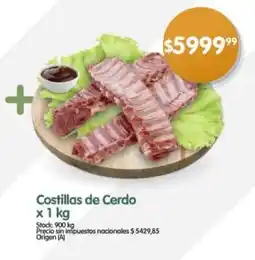 Supermercados Buenos Días Costillas de Cerdo oferta