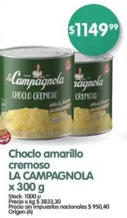 Supermercados Buenos Días Choclo amarillo cremoso LA CAMPAGNOLA oferta