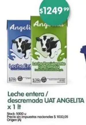 Supermercados Buenos Días Leche entera/ descremada UAT ANGELITA oferta