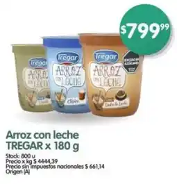 Supermercados Buenos Días Arroz con leche TREGAR oferta