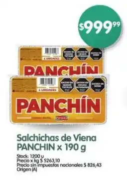 Supermercados Buenos Días Salchichas de Viena PANCHIN oferta