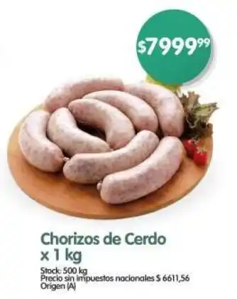 Supermercados Buenos Días Chorizos de Cerdo oferta